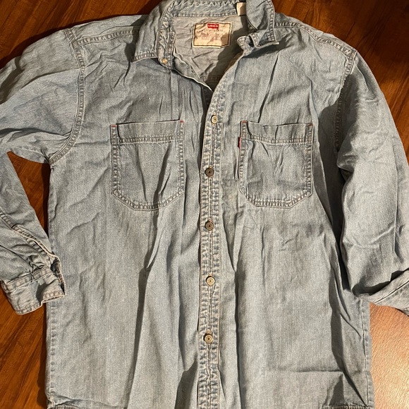 Levi's | Tops | Amazing Vintage Levis Long Sleeve Denim Shirt Exc ...